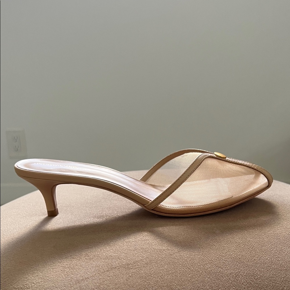 Reformation Women’s Wisdom Peep Toe Mule. - Picture 6 of 12